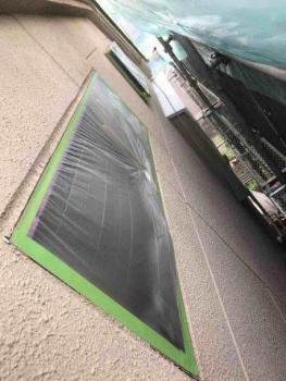 所沢市和ケ原　屋根外壁塗装　養生作業 (5).jpg