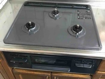 所沢市東新井町でビルトインコンロの取り替え交換工事