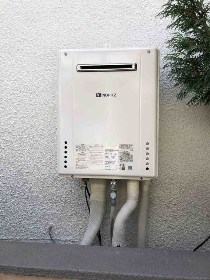 狭山市でノーリツの給湯器を施工する工事を行いました