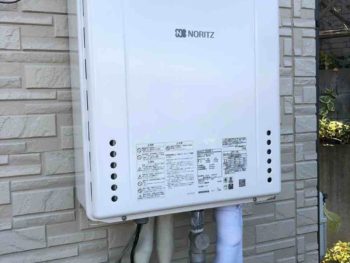 所沢市でノーリツ給湯器の交換工事