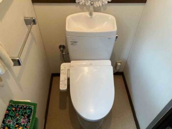 入間市｜TOTO トイレ（手洗い付き）交換工事