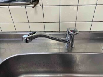 所沢市｜レバー1本でらくらく操作♪　キッチン水栓交換