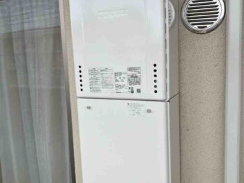 所沢市｜ノーリツ 　ベランダ壁掛設置タイプの給湯器交換工事