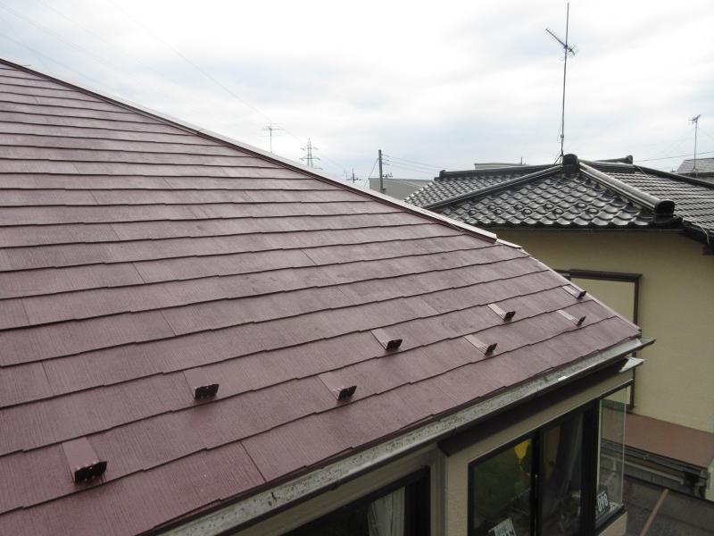 所沢市　屋根塗装　外壁塗装　施工後