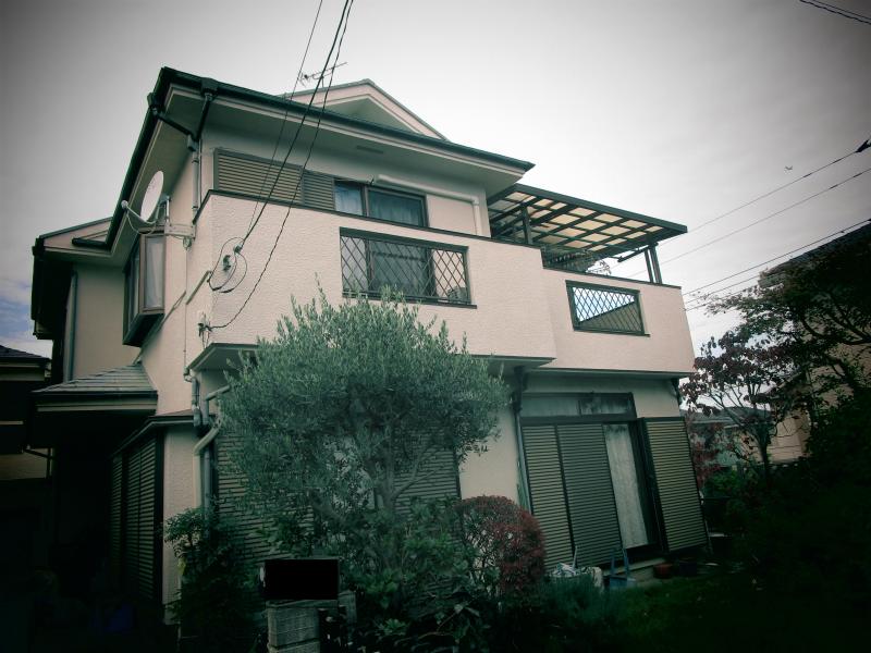 狭山市　屋根葺き替え　外壁塗装　施工前 (14).JPG